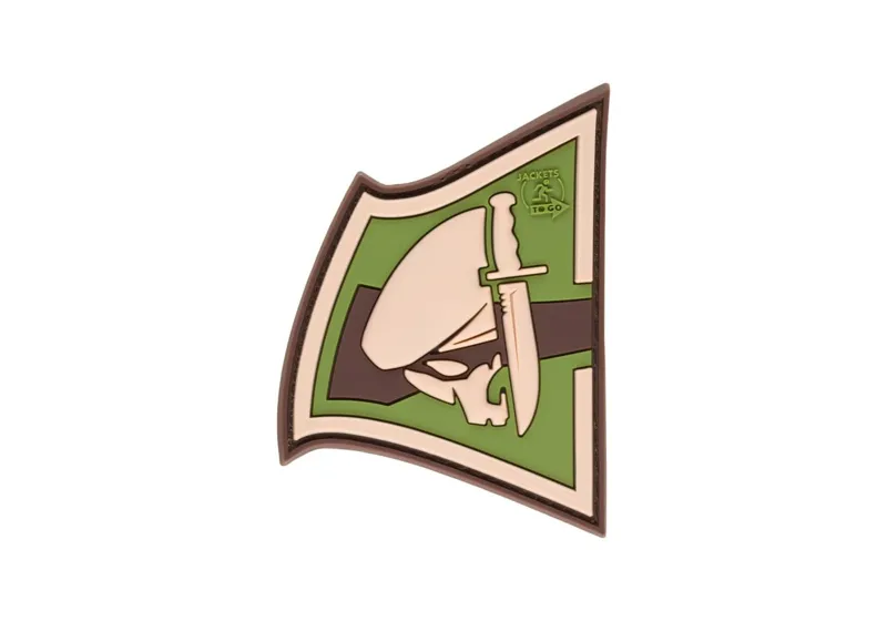 JTG Rebel Skull Gummipatch · Verde / OD