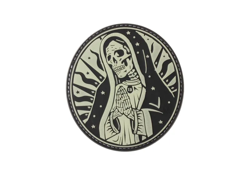 JTG Santa Muerte Gummipatch Sky · Rojo