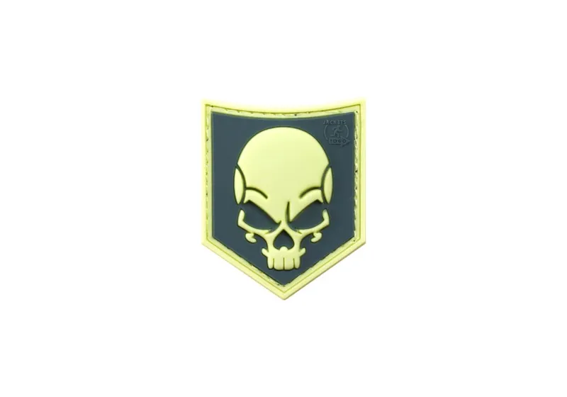 JTG SOF Skull Gummipatch · Verde / OD