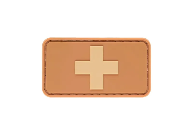 JTG Swiss Flag Gummipatch · Tan / FDE
