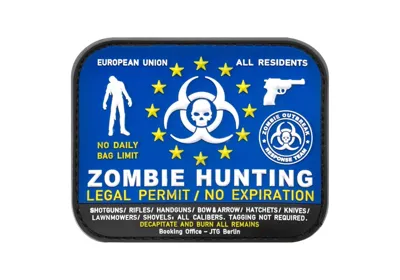 Zombie Hunter Gummipatch - Multicolor - JTG