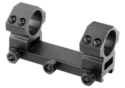 AccuShot Mellem Profil 1 Tommer Picatinny Montage - Sort - Leapers
