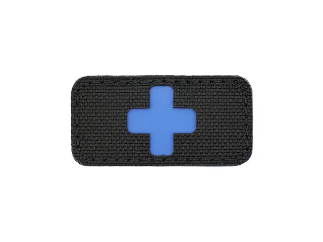 8Fields Medic-Korspatch, Laser-Cut – Blå