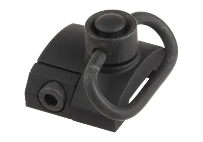 GS Type QD Slingsvivel Skinnemontage - Sort - Metal