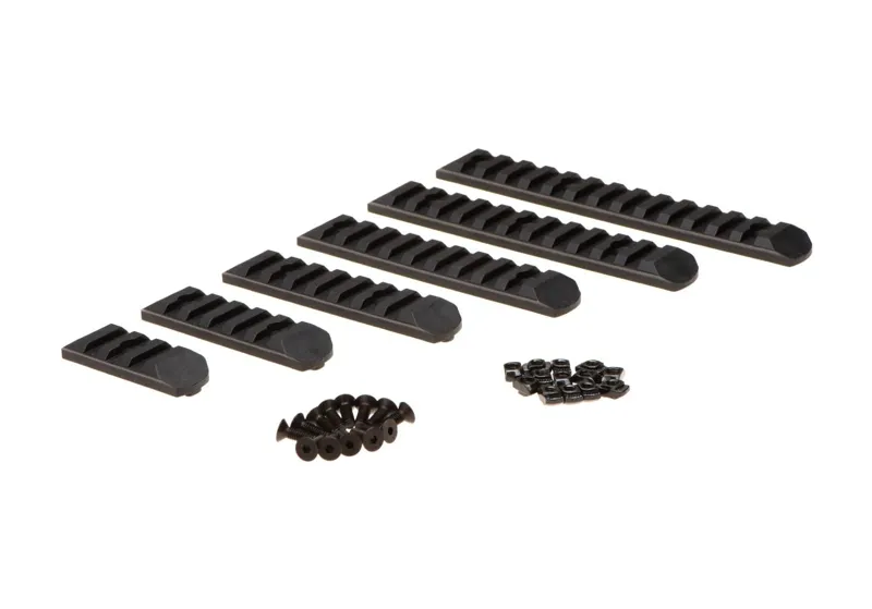 MP Airsoft MP Skinne Set 6-PACK Til KeyMod & M-LOK · Negro