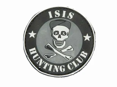PVC Patch 3D ISIS Huntning Club - Airsoftgeek
