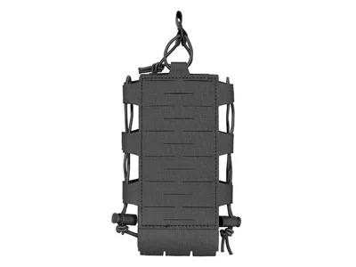 Radio- Og Flaskelomme Med Justerbar Shockcord, Laser-Cut – Sort - 8Fields
