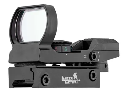 Reflexsigte Med 4 Retikler, Rød/Grøn Dot - Lancer Tactical