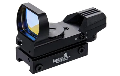 Reflexsigte Med 4 Retikler, Rød/Grøn Dot - Lancer Tactical