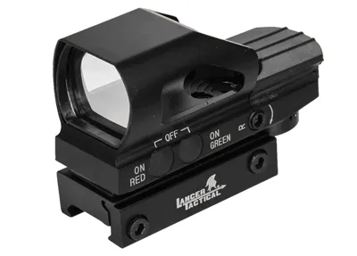 Reflexsigte Med Rød Og Grøn Dot, 4 Retikler - Lancer Tactical