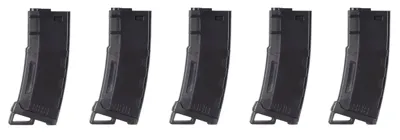 Speed Mid-Cap Magasiner 130 Skud Til M4, 5 Stk. – Sort - Lancer Tactical