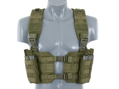 Split Front Chest Harness – Oliven - 8Fields