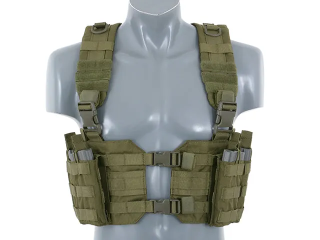 8Fields Split Front Chest Harness – Oliven