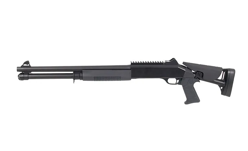 Double Eagle Tri-Shot M56DL Pumpgun – Sort · Negro
