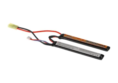 LIPO 7.4V 1300mAh 20C Twin Type - Sort - VB Power
