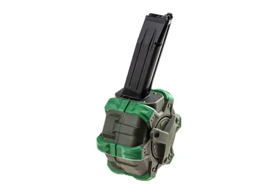 WE Drum Magasin Hi-Capa 5.1 350 rds - Grøn - WE Airsoft