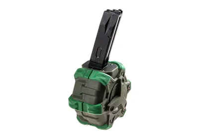 WE Drum Magasin M92 350 rds - Grøn - WE Airsoft