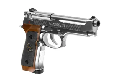 WE M92 Samurai Edge Biohazard Helmetal CO2 - Sølv - WE Airsoft