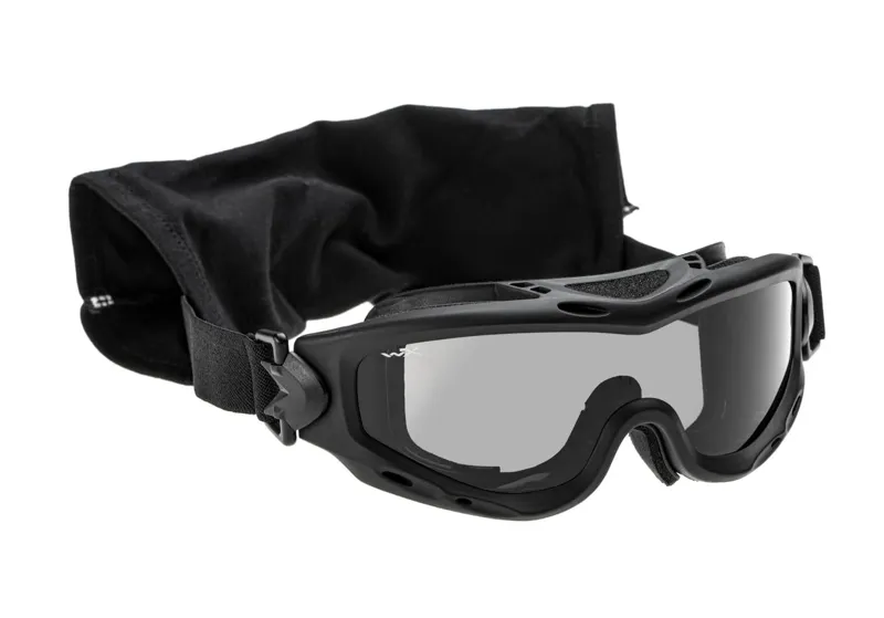 Wiley X Spear Goggle Grå Clear Light Rust · Negro