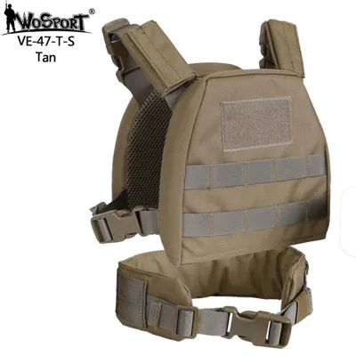 Kids MOLLE Plate Carrier with Belt - Wosport