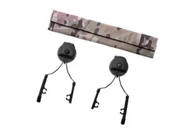 Taktisk Hjelm Skinne Adapter Set Til Comtac I&ii - Sort - Z-Tactical