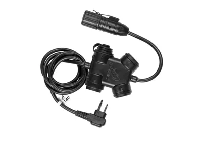 ZSLX Clarus PTT Motorola 2-PIN Stik - Sort - Z-Tactical