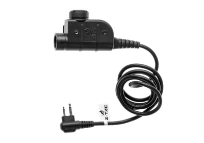 ZSLX PTT Motorola 2-PIN Stik - Sort - Z-Tactical