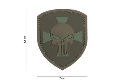 3D PVC Shield Punisher Cross - Van Os