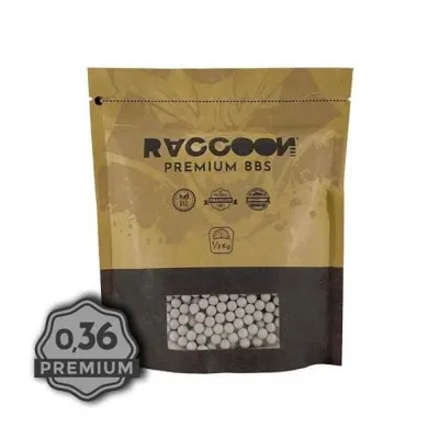 Bolas Biodegradables Premium BBs de 0,36 g 0,5 kg - Raccoon
