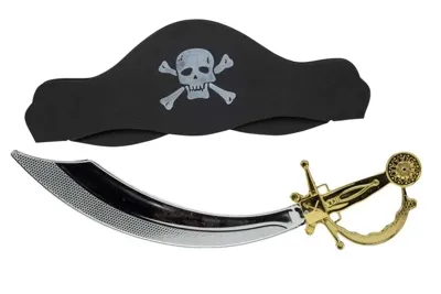 Pirat Hat Og Sværd Sæt