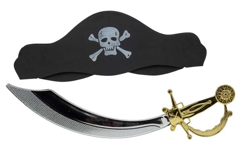 Pirat Hat Og Sværd Sæt