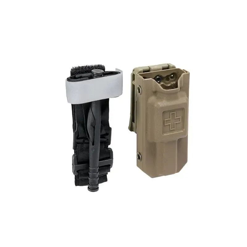 Torniquete Dummy y Pouch Rígido · Tan / FDE