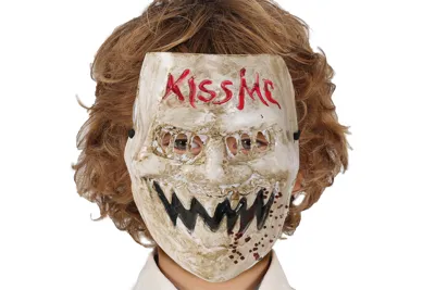 Uhyggelig “Kiss Me” Maske