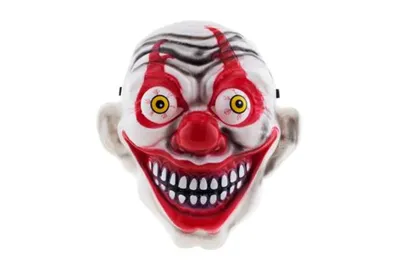 Evil Clown Maske Med Pop Up Øjne