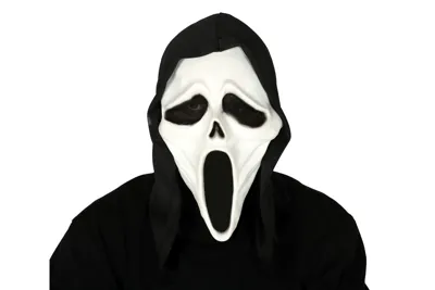 Scream Latex Maske Med Hætte