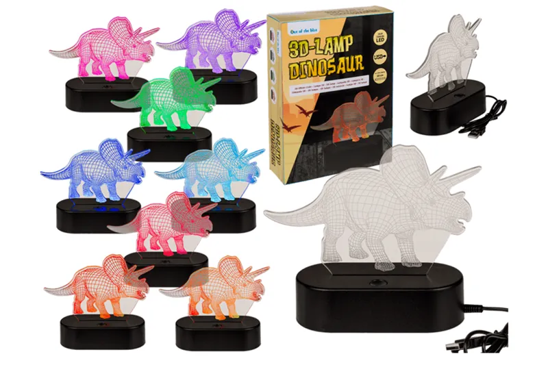 3D Dinosaur Lampe
