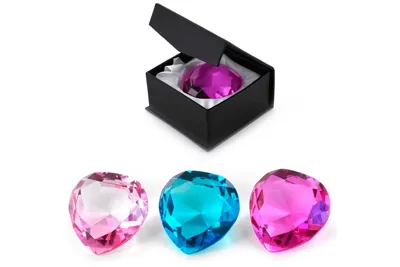 Hjerte Formt Juvel / Diamant – 50mm - Robetoy