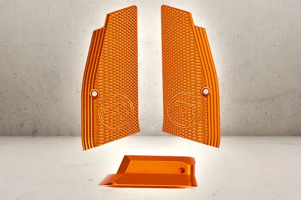 ActionSportGames CNC Grip Shells & Magwell · Naranja