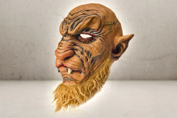 Werewolf / Varulv Mask · Marrón