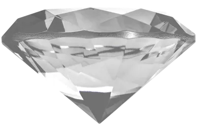 Kæmpe Glas Diamant I Klar – 80mm - Robetoy