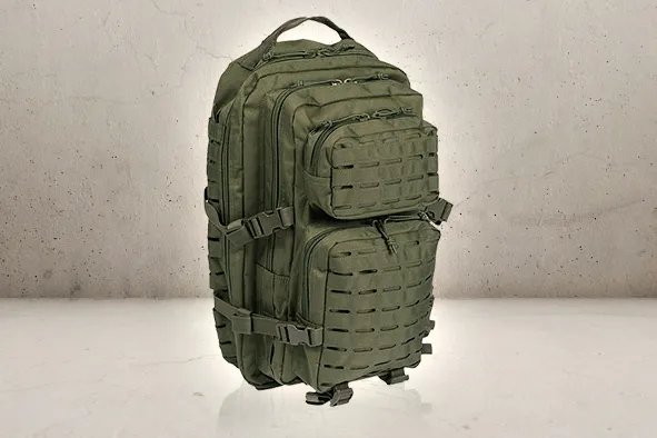 Mil-Tec US Rygsæk Large Lasercut – Drab · Verde / OD