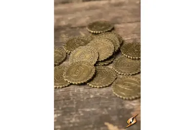 10 x Eagle Metal Coins / Mønter – Rollespil - Epic Armoury