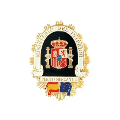 Placa Cartera Metálica Perito Mercantil - Foraventure