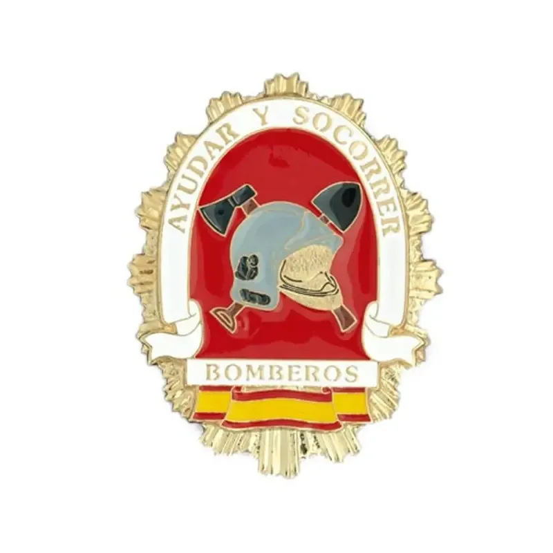 Placa Cartera Metálica Bombero
