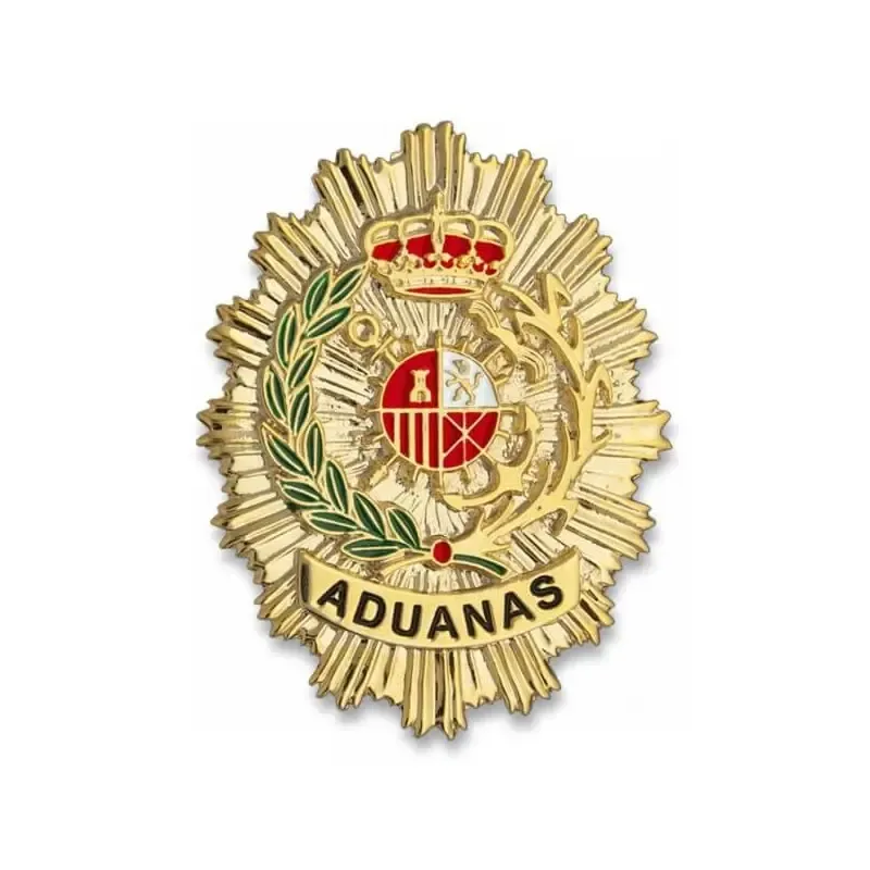 Placa Cartera Metálica Aduanas