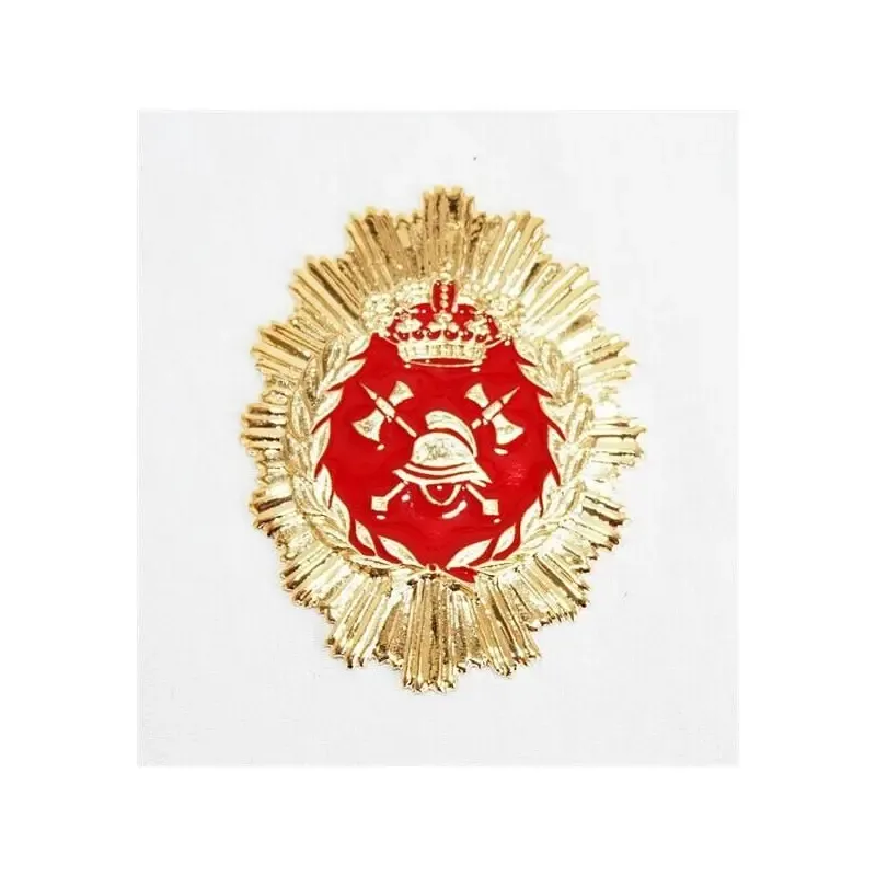 Placa Cartera Metálica Bombero · Rojo