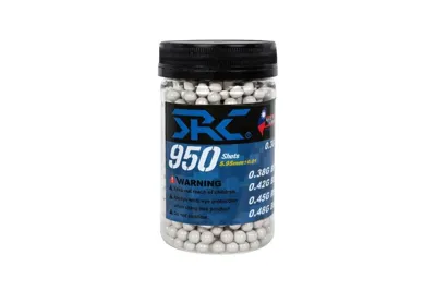 Kulki SRC 0.48g Butelka 950 Sztuk Białe [046640]