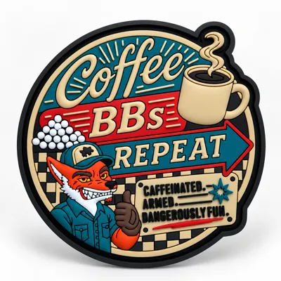 Coffee, BBs, Repeat PVC Patch - Hank Tactical