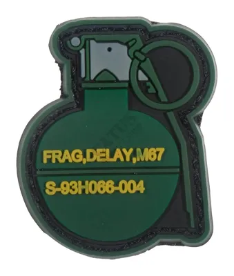 DA FragGranat Patch, Selvlysende - Delta Armory