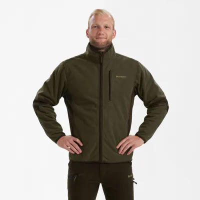 Gamekeeper Bonded Fleecejakke, Graphite Melange - Deerhunter